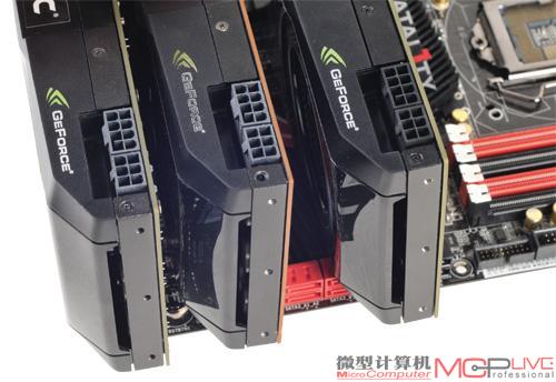 插入多路显卡后，4款主板板载开关的使用情况
