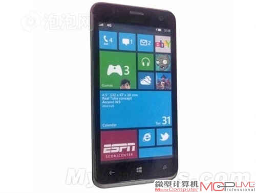 完爆Lumia920！华为WP8新机售价/配置曝光