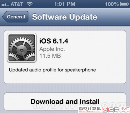 苹果发布iOS 6.1.4！